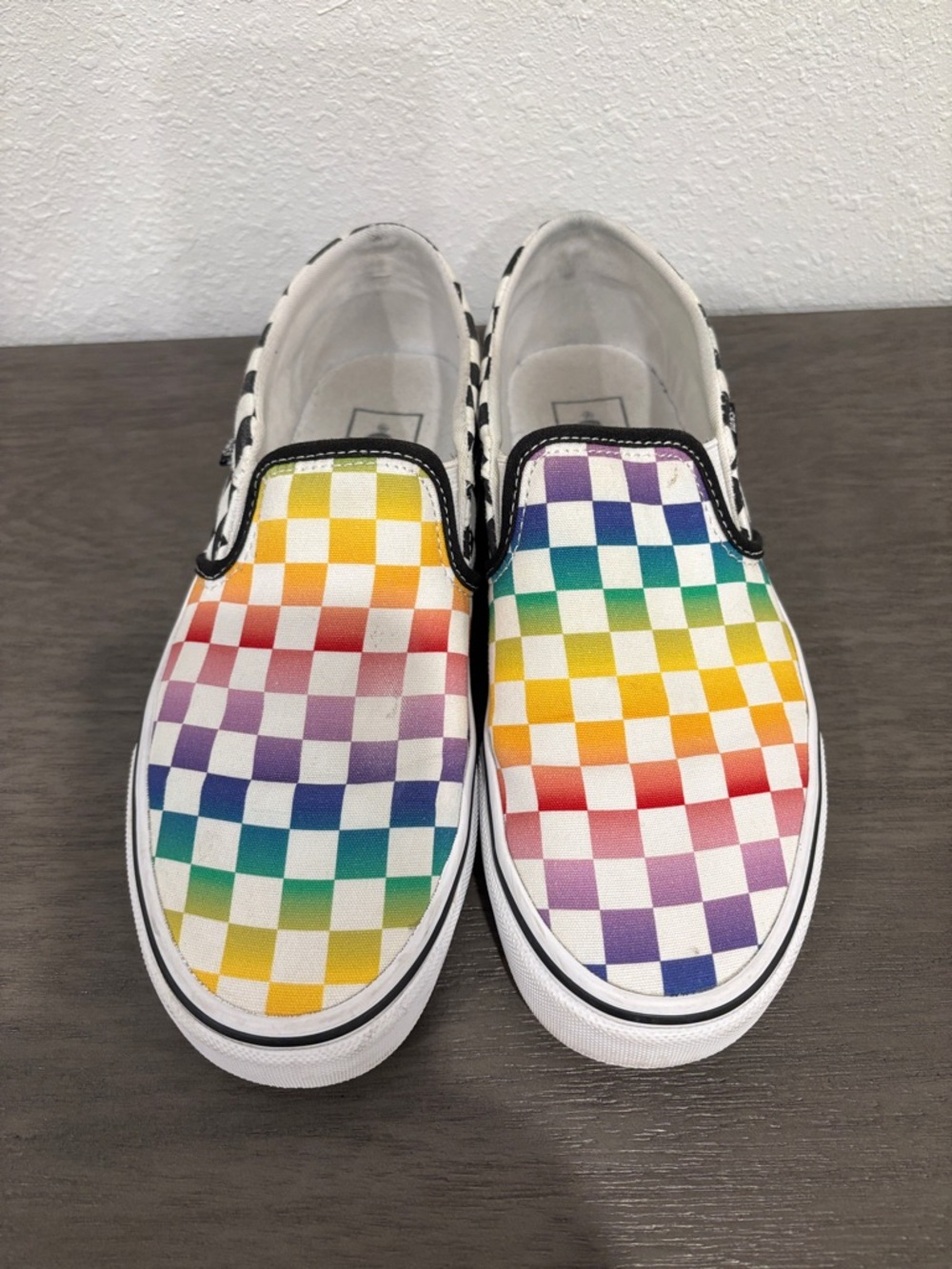 Like New Multi Color Vans Slip On Sneakers